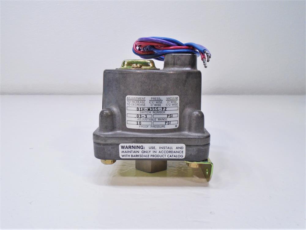 IMO Barksdale D1H-M3SS-P2 Pressure or Vacuum Actuated Switch